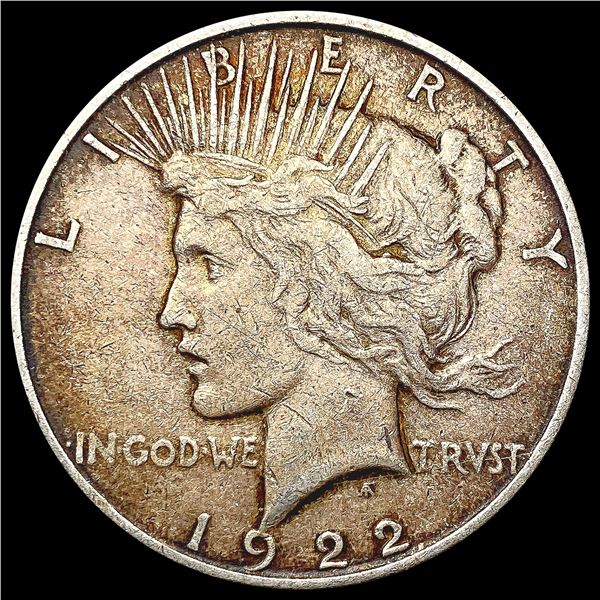 1922-D Silver Peace Dollar NEARLY UNCIRCULATED