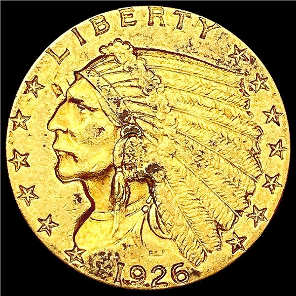 1926 $2.50 Gold Quarter Eagle CLOSELY UNCIRCULATED