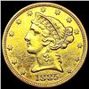 Image 1 : 1885 $5 Gold Half Eagle CLOSELY UNCIRCULATED