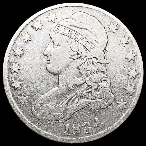 1834 Capped Bust Half Dollar NICELY CIRCULATED