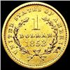 Image 2 : 1853 Rare Gold Dollar CLOSELY UNCIRCULATED