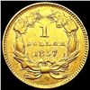 Image 2 : 1857 Rare Gold Dollar UNCIRCULATED