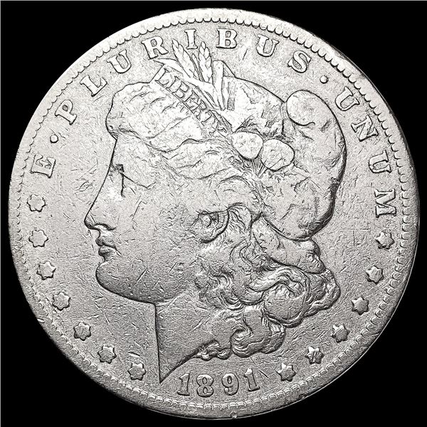 1891-CC Morgan Silver Dollar LIGHTLY CIRCULATED