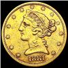 Image 1 : 1881-S $5 Gold Half Eagle NEARLY UNCIRCULATED