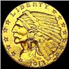 Image 1 : 1913 $2.50 Gold Quarter Eagle HIGH GRADE