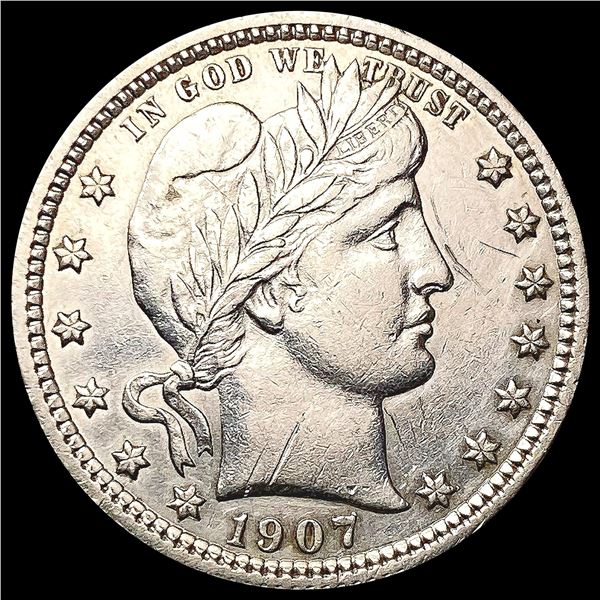 1907 Barber Quarter CLOSELY UNCIRCULATED