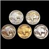 Image 2 : [5] 1919 Buffalo Nickels HIGH GRADE