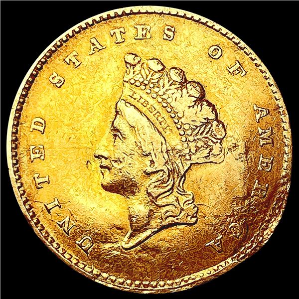 1855 Rare Gold Dollar ABOUT UNCIRCULATED