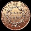 Image 2 : 1834 RED Classic Head Half Cent CHOICE BU
