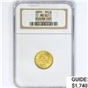 Image 1 : 1906 $2.50 Gold Quarter Eagle NGC MS63