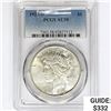 Image 1 : 1923-D Silver Peace Dollar PCGS AU58