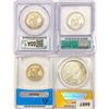 Image 2 : [4] Silver Dollars PF/AU 1922-1999