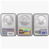 Image 2 : [3] 1998 & 2004 Silver Eagle NGC MS69
