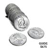 Image 1 : 1958 Roll of Uncirculated Franklin Half Dollars [2