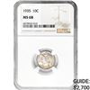 Image 1 : 1935 Mercury Silver Dime NGC MS68