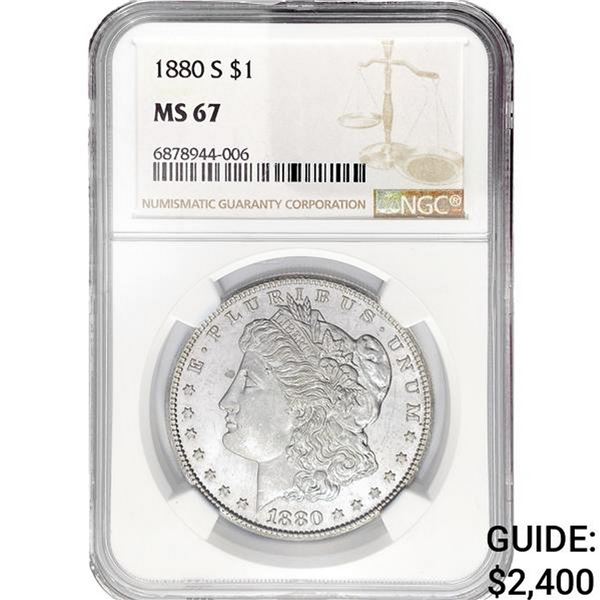 1880-S Morgan Silver Dollar NGC MS67