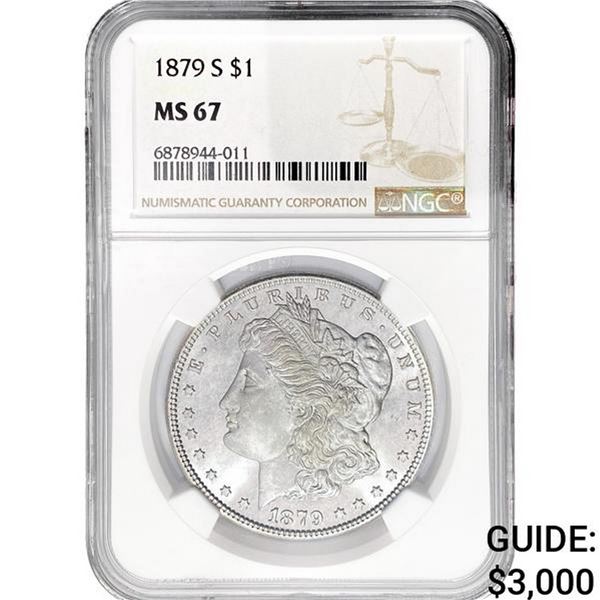 1879-S Morgan Silver Dollar NGC MS67