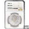 Image 1 : 1880 Morgan Silver Dollar NGC MS65 PL