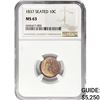 Image 1 : 1837 Seated Liberty Dime NGC MS63