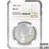 Image 1 : 1881-S Morgan Silver Dollar NGC MS67
