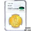 Image 1 : 1928 $20 Gold Double Eagle NGC MS66+ CAC