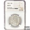 Image 1 : 1823 Capped Bust Half Dollar NGC AU55
