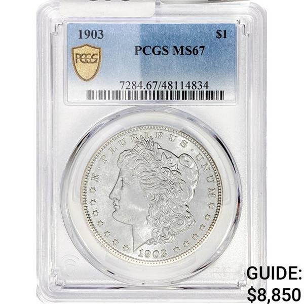 1903 Morgan Silver Dollar PCGS MS67