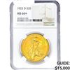 Image 1 : 1923-D $20 Gold Double Eagle NGC MS66+
