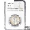 Image 1 : 1938-D Walking Liberty Half Dollar NGC MS66