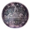 Image 1 : Canada, 1951 Silver Dollar, MS63 ICCS
