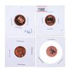 Image 1 : Group of 4 Canada One Cent Coins - 1990 PR67, 1996 SP65, 2004,2011 SP