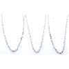 Image 1 : Lot of 3 x Silverplate/Rhodium Overlay Cable Link 20" Chain - Buyer Will Receive 3 Chains1