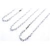 Image 3 : Lot of 3 x Silverplate/Rhodium Overlay Cable Link 20" Chain - Buyer Will Receive 3 Chains1