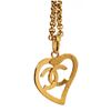 Image 4 : Chanel Gold CC Heart Pendant Nacklace