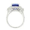 Image 5 : 5.56 ctw Tanzanite and 1.42 ctw Diamond 18KT White Gold Ring
