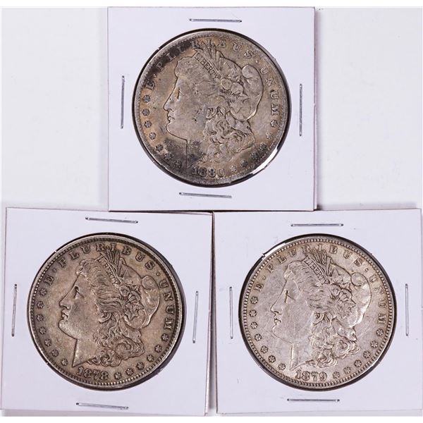 1878-1880 Morgan Silver Dollar Coin Collector's Set