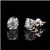 Image 3 : 2.99 ctw Diamond 18K White Gold Stud Earrings