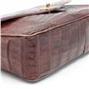Image 4 : Chanel Crocodile Leather CC Envelope Single Flap Shoulder Bag Brown Crocodile