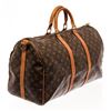 Image 2 : Louis Vuitton Keepall 50 Bandouliere Boston Bag Brown Monogram Coated Canvas