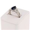 Image 3 : 2.27 ctw Blue Sapphire and 0.48 ctw Diamond Platinum Ring