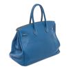 Image 3 : Hermes Blue Hydra Clemence Leather Birkin 35 Satchel Bag