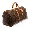 Image 2 : Louis Vuitton Keepall 55 Duffle Bag Brown Monogram Coated Canvas
