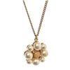 Image 3 : Chanel Gold Orange Pearl Pendant Necklace