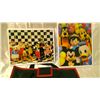 Image 2 : Vintage Disney Mickey Mouse Art Supply Holder and 2 - 8x10 Vintage Art