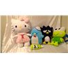 Image 1 : Hello Kitty Plush Collection – Hello Kitty 23 inches tall, other plush 14 inch tall, 1 water bottle