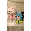 Image 2 : Hello Kitty Plush Collection – Hello Kitty 23 inches tall, other plush 14 inch tall, 1 water bottle