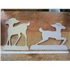 Image 1 : 2 wooden deer