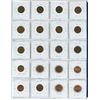 Image 2 : Sheet of Canadian pennies, 1 cent coins - 1929-1980
