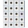 Image 2 : Sheet of Canadian pennies, 1 cent coins - 1936-1969