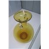 Image 2 : Large amber vase (14 inches tall)
